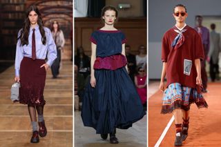 AW24 Colour Pairings Maroon and blue