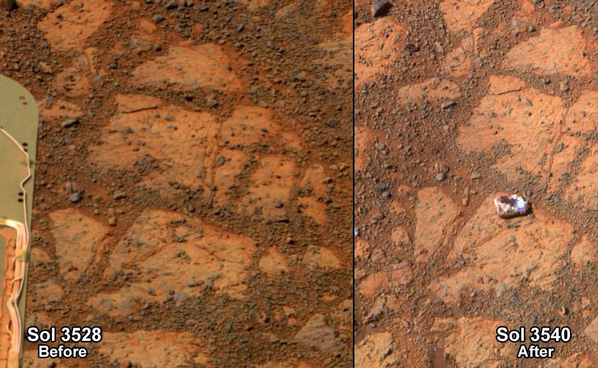 &#039;Pinnacle Island&#039; Rock on Mars