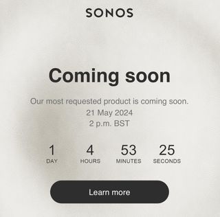 Sonos Ace teaser email