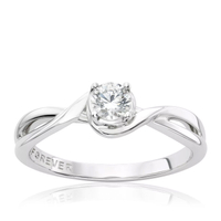 The Forever Diamond 18ct White Gold 0.25ct Ring,