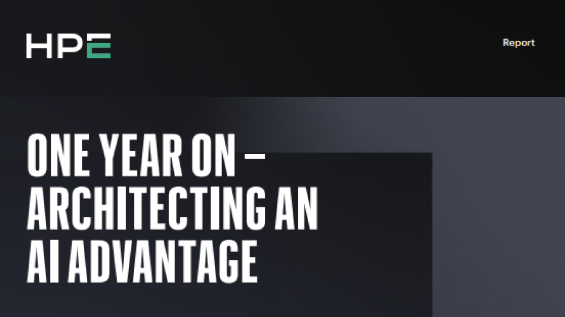 One Year On &ndash; Architecting an AI Advantage