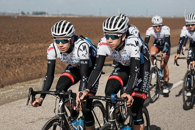 Brothers Ivo (left) and Rui Oliveria of Portugal are the first twins to be a part of the program in its nine-year history.