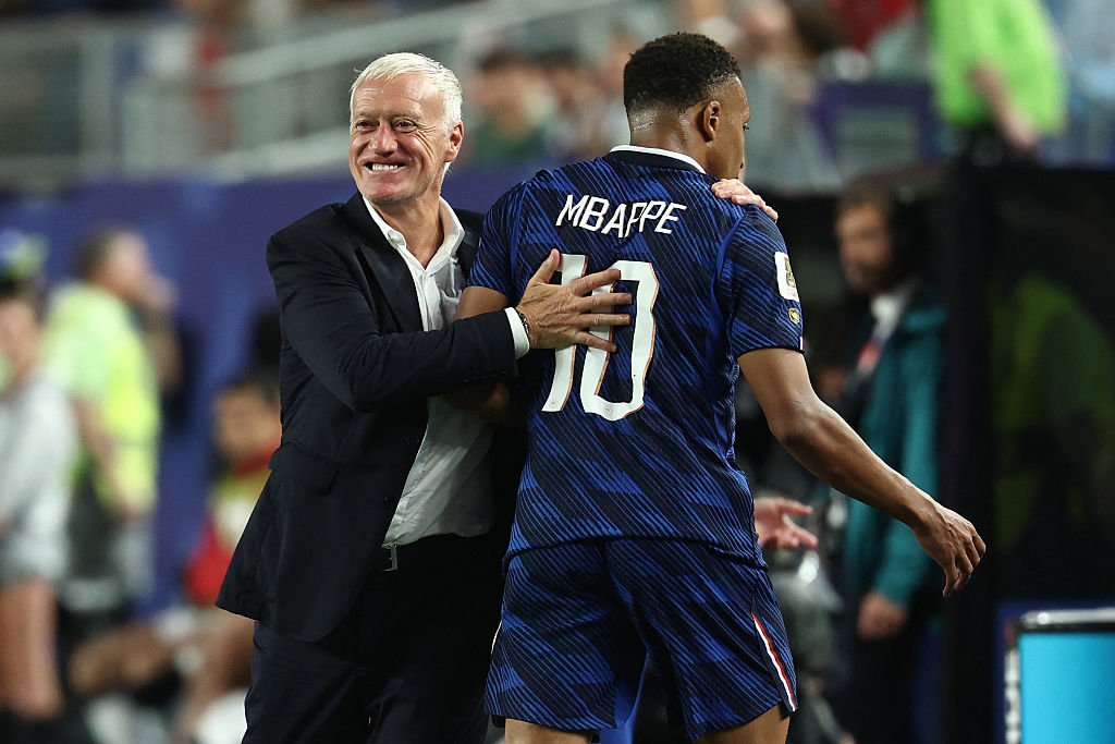 Kylian Mbappe and Didier Deschamps