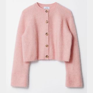 Mohair-Blend Knit Cardigan