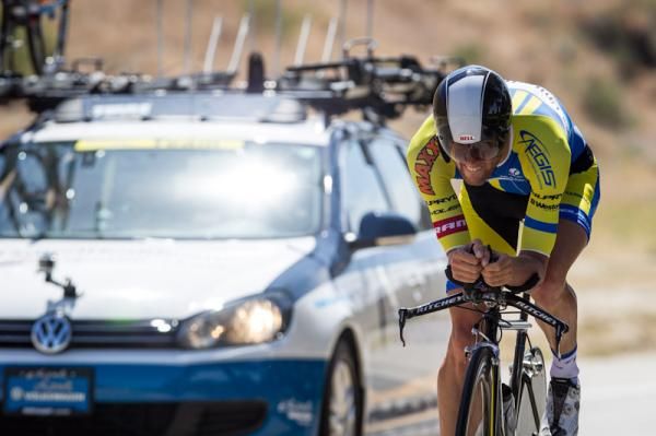 Mark De Maar (UnitedHealthcare) riding hard to hold onto his GC place.