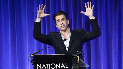 Colin Farrell at the National Board of Review Awards for Banshees of Inisherin, which is now on Disney Plus 