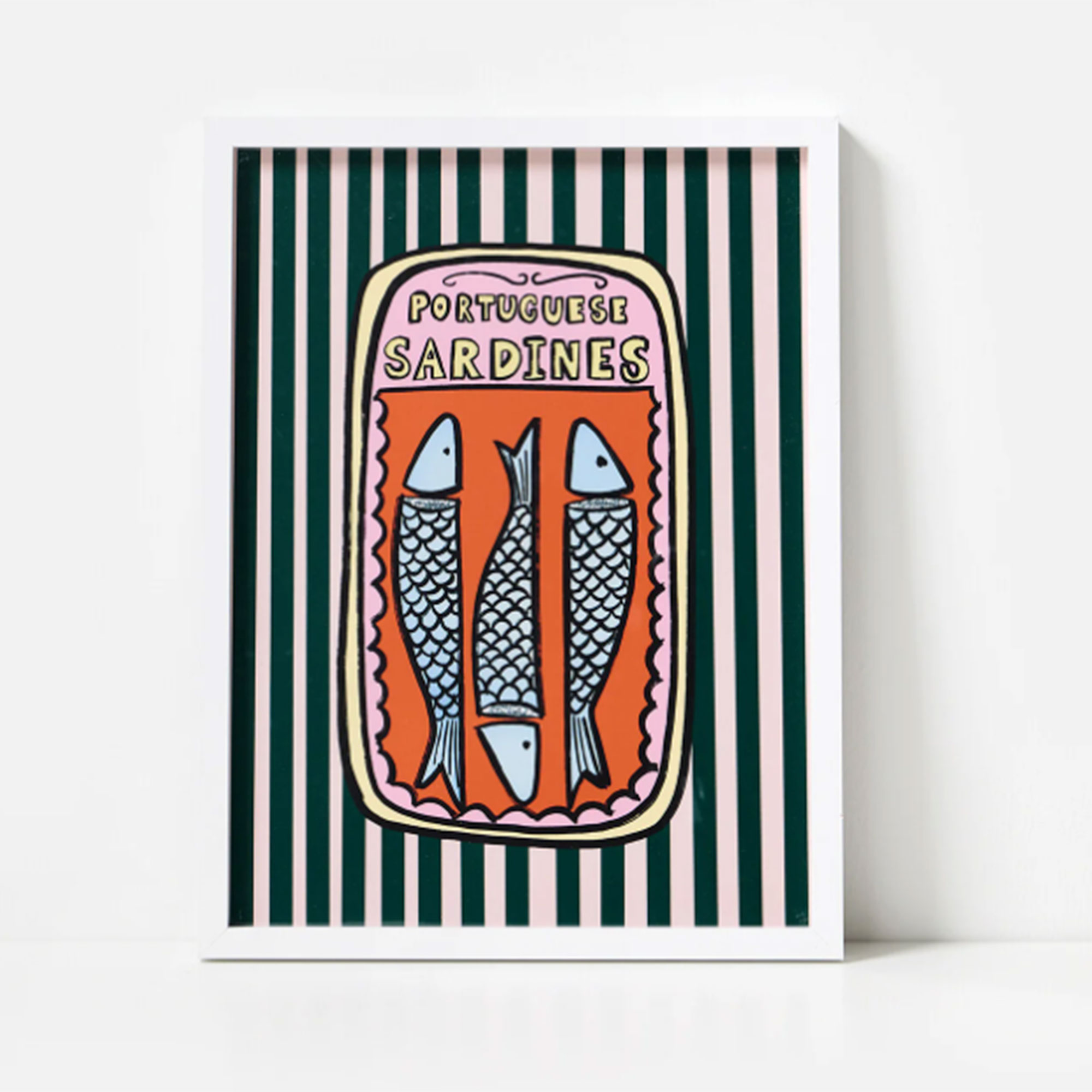 Oliver Bonas, Portuguese Sardines Framed Art Print