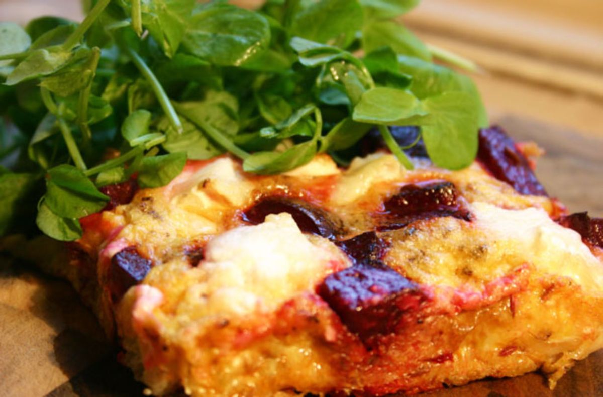 Beetroot And Goats Cheese Frittata | Lunch Recipes | GoodtoKnow