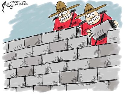 Political cartoon U.S. 2016 election aftermath Canada response