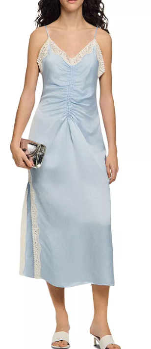 Sandro, Gaiana Satin Effect Lace Dress