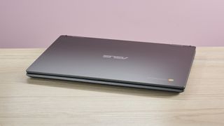 Asus Chromebook CM14 closed on desk