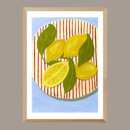 East End Prints When Life Gives You Leafy Lemons Framed Wall Art