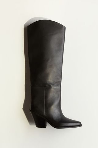 Knee-High Leather Boots