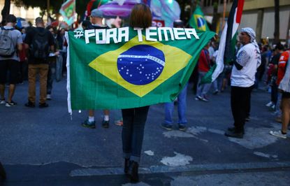 "Out Temer."