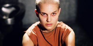 Natalie Portman in V for Vendetta.