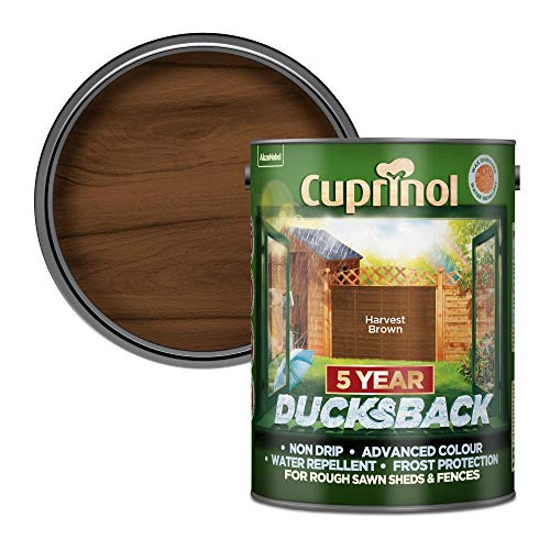 Cuprinol Ducksback Shed &amp;amp; Fence Paint - Harvest Brown - 5l