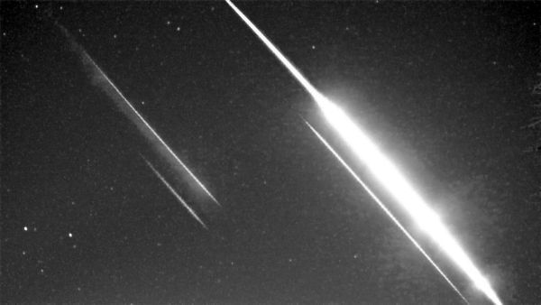 A fireball observed by the CA000P Global Meteor Network camera in Ontario on April 17.