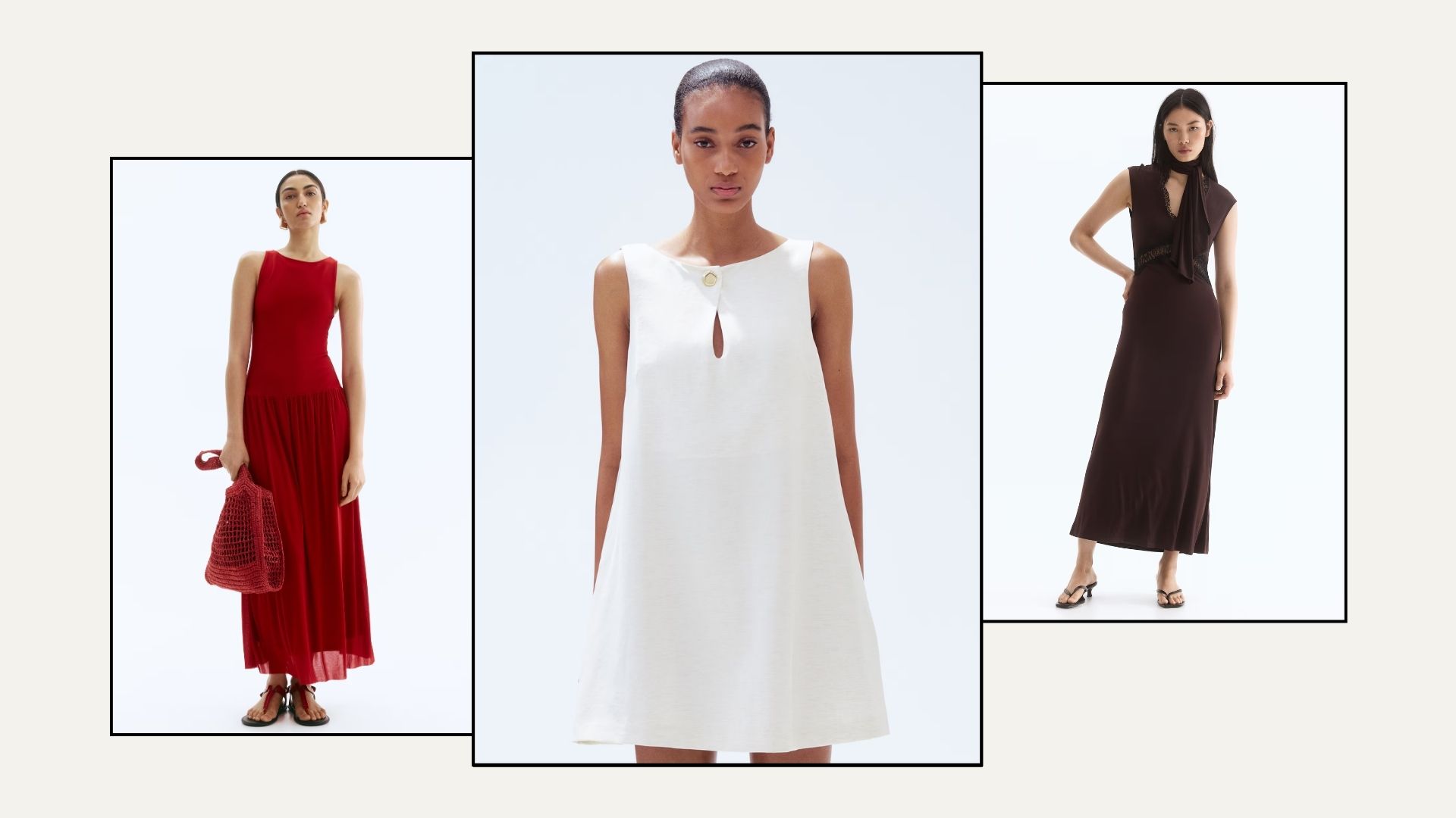 three women in h&amp;m dresses