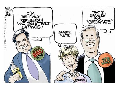 Political cartoon Republican Jeb Bush