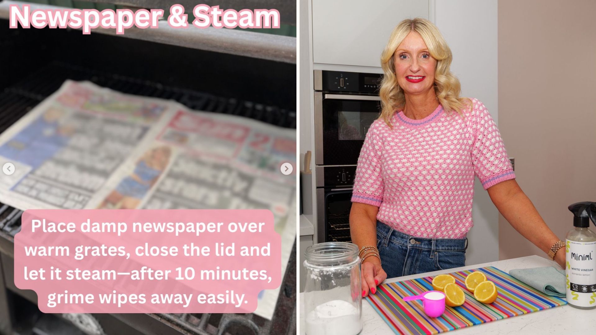 Lynsey Crombie's newspaper trick to steam a BBQ