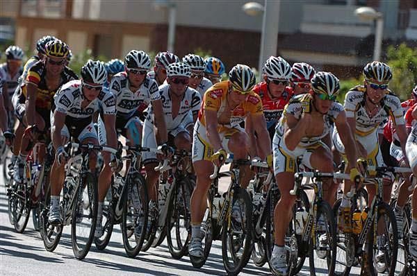 Andr&eacute; Greipel (Columbia-HTC) rides in the peloton.