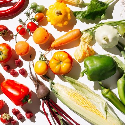 An assortment of vegetables that you'd eat following the Atlantic diet