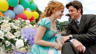 Amy Adams and Patrick Dempsey in Central Park in Enchanted