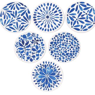 Blue Patterned Coasters