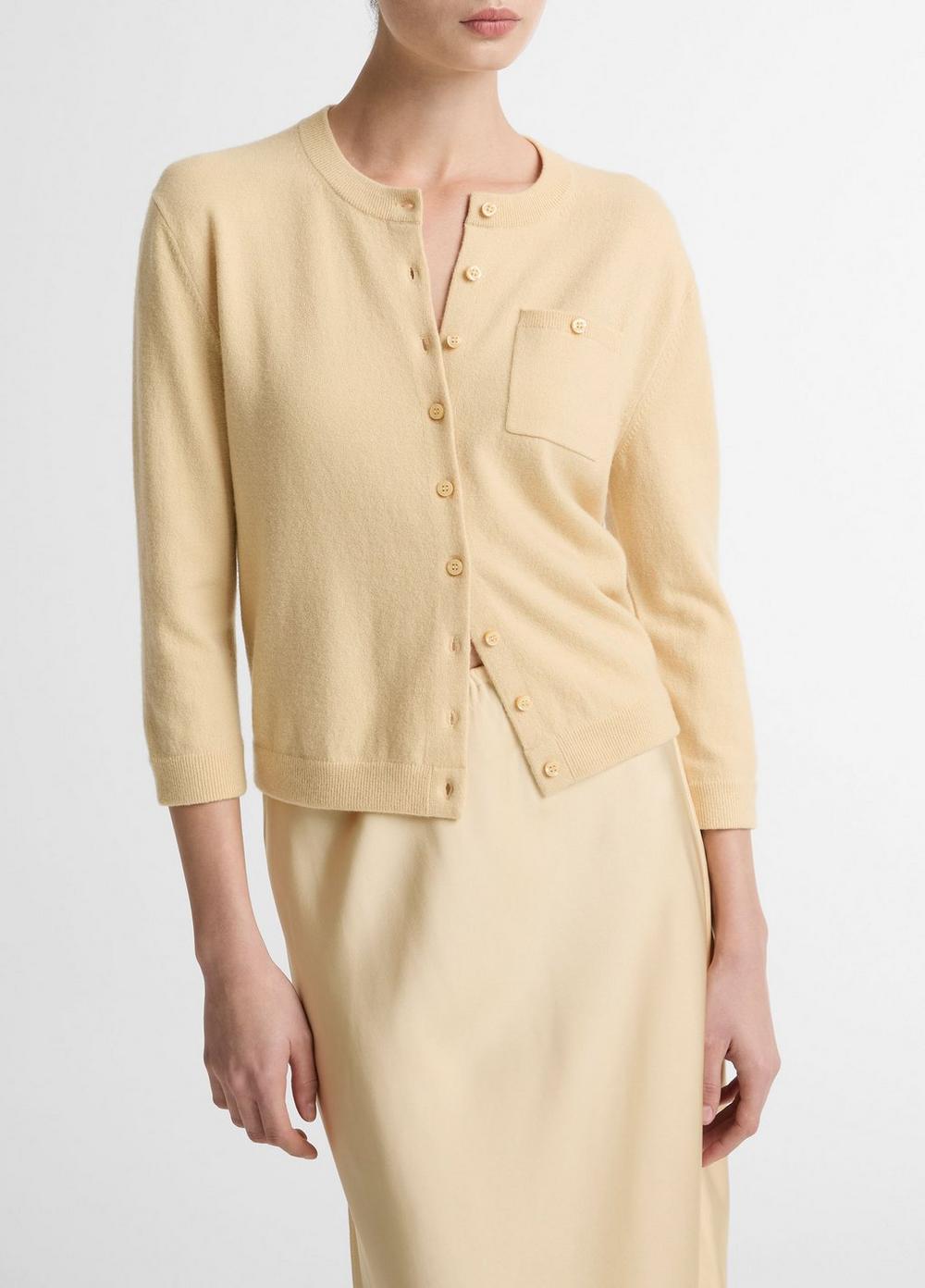 Wool &amp;amp; Cashmere-Blend Pocket Cardigan