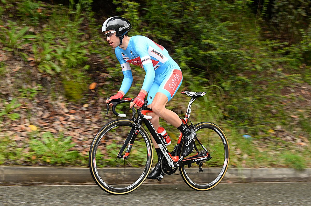 Nicolas Edet (Cofidis, Solutions Credits) in the sprint jersey