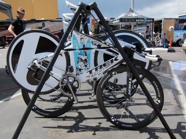 Leopard Trek used Trek's slippery Speed Concept for Monday's USA Pro Cycling Challenge prologue.