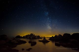 Milky Way Over Palombaggia Beach, Corsica, France