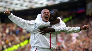 David Beckham celebrating, best England games