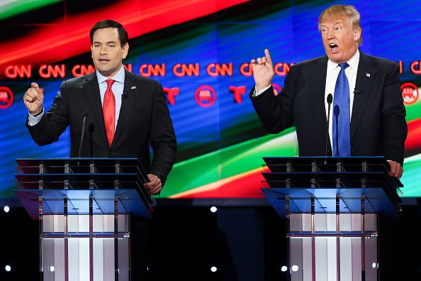 Marco Rubio and Donald Trump.