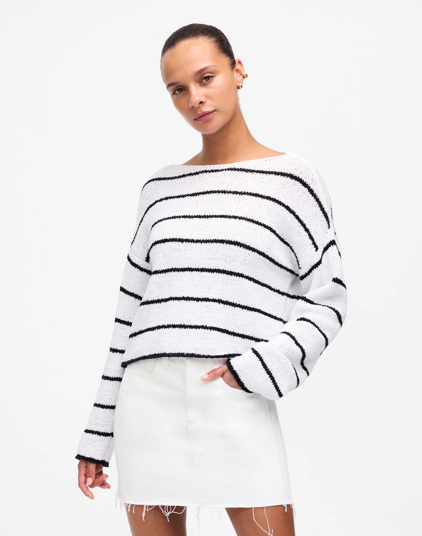 Madewell, Boatneck Pullover Sweater