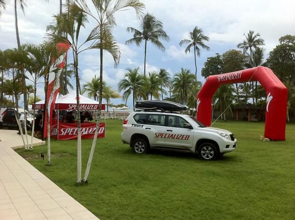 Specialized is the only team with a full set-up.