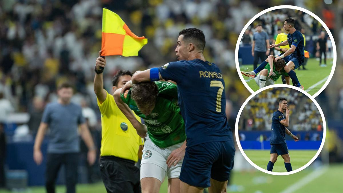 Cristiano Ronaldo (7) of Al-Nassr in action during Saudi Arabia King&#039;s Cup football match between Al-Nassr and Al-Ettifaq at Al-Awwal Park, in Riyadh, Saudi Arabia on October 31, 2023. (Photo by Mohammed Saad/Anadolu via Getty Images)