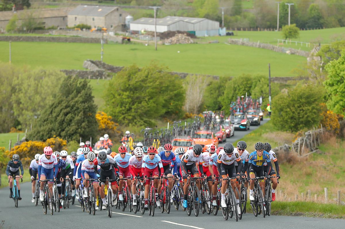 The peloton on the final day of the Tour de Yorkshire..