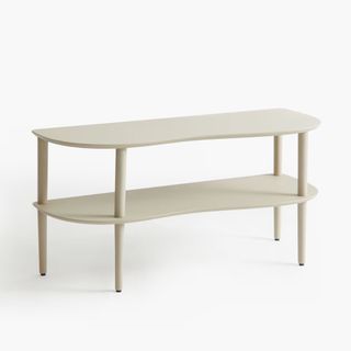 Beige console table