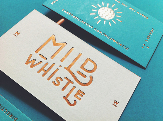 letterpress business cards