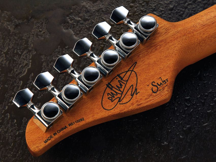 The Gotoh locking tuners are another example of the GG's high-spec approach.