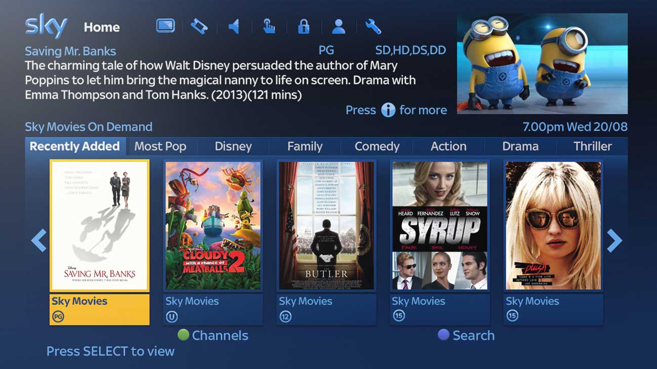 Sky&#039;s latest update brings Smart Series Link and suggestions to your box