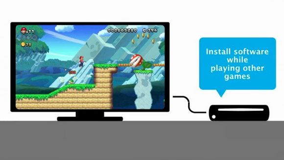 Wii U background downloads spring system update