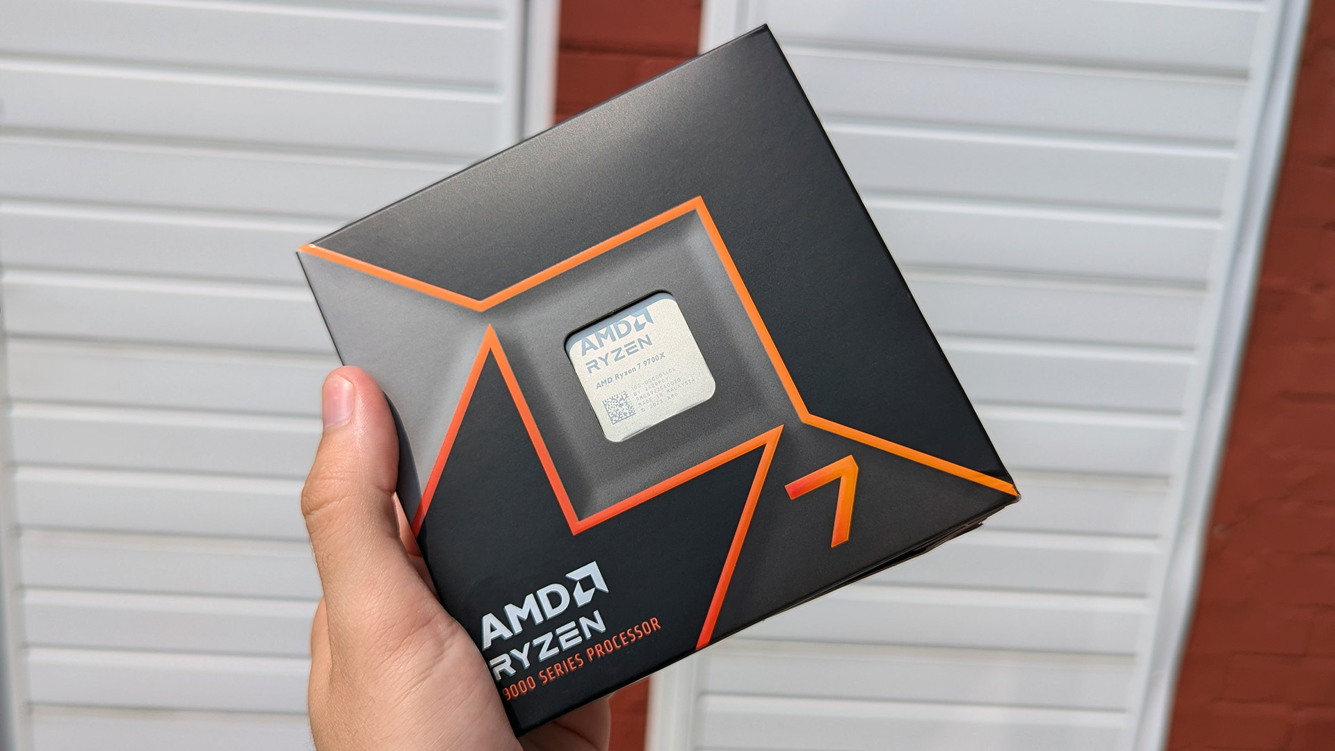 AMD Ryzen 7 9700X in retail slim box packaging