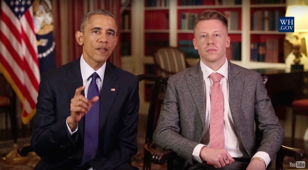 President Obama and Macklemore