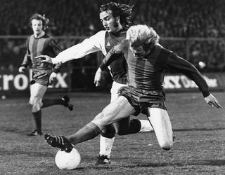 Johan Neeskens in action for Ajax