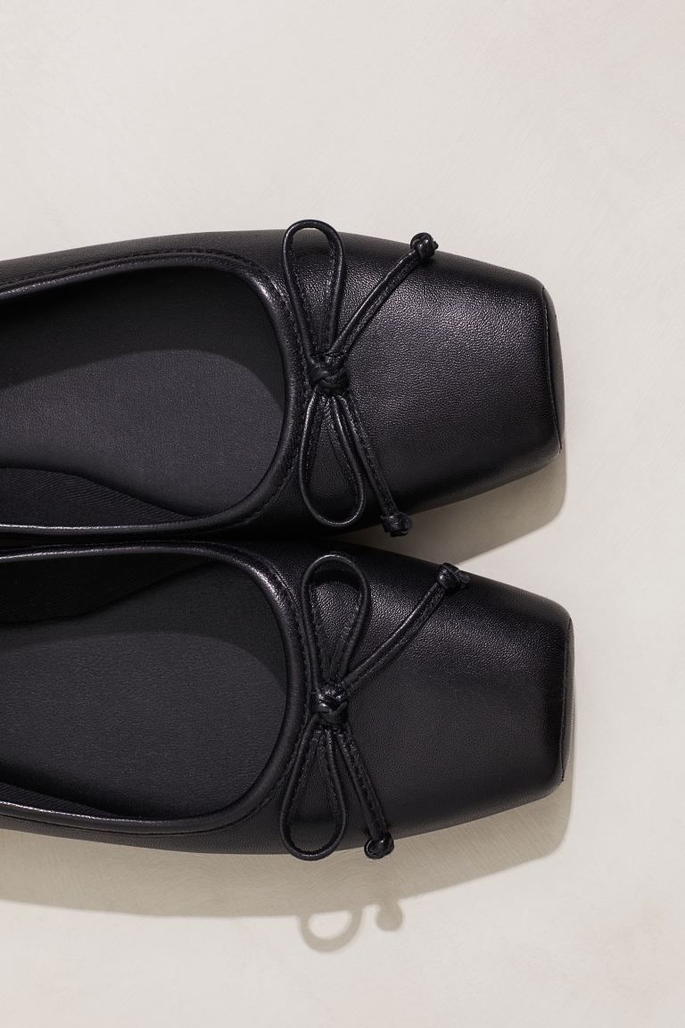Leather Ballet Pumps