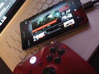 Streaming from Xbox to Windows 10 Mobile over LAN is possible using the dev tools.