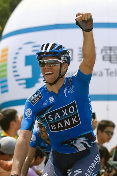 Second stage win at the Tour de Taiwan for Jonathan Cantwell (Saxo Bank)