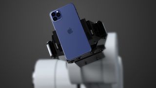 Blue iPhone